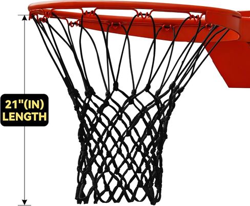 Premium Quality Professional Heavy Duty Basketball Net Replacement - All Weather Anti Whip,Fits Standard Indoor or Outdoor 12 Loops Rims12 Loops in Saudi Arabia