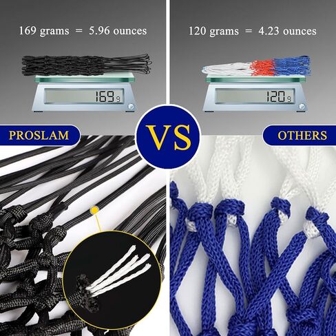 Premium Quality Professional Heavy Duty Basketball Net Replacement - All Weather Anti Whip,Fits Standard Indoor or Outdoor 12 Loops Rims12 Loops in Saudi Arabia