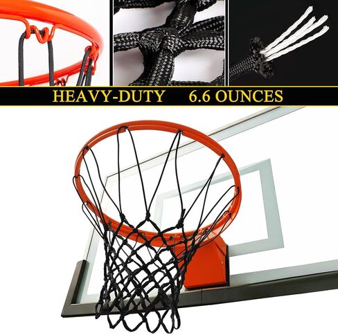 Premium Quality Professional Heavy Duty Basketball Net Replacement - All Weather Anti Whip,Fits Standard Indoor or Outdoor 12 Loops Rims12 Loops in Saudi Arabia