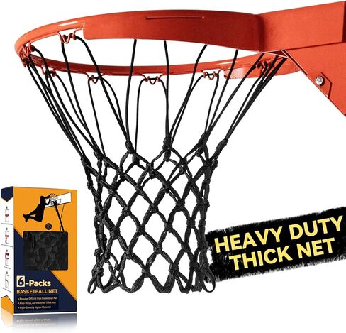 Premium Quality Professional Heavy Duty Basketball Net Replacement - All Weather Anti Whip,Fits Standard Indoor or Outdoor 12 Loops Rims12 Loops in Kuwait