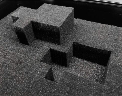 CB022 B حقيبة أدوات مقولبة مقاس 22 × 14 × 7 بوصة مع عجلات، باللون الأسود in Kuwait