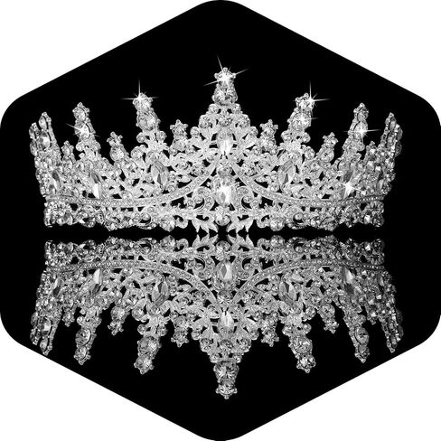 Tiaras Crowns for Women, Crystal Princess Tiaras Rhinestone Queen Headband Wedding Bridal Hair Accessories For Birthday Prom Pageant Party (A6) in Kuwait