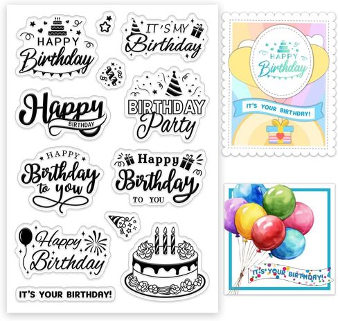 INFUNLY Retro Birds Flowers Clear Stamps for Card Making Insects and Text Stamps Transparent Silicone Stamps Butterfly Clear Stamp Musical Note Text Clear Stamps for DIY Scrapbooking Photo Album Decor in Saudi Arabia