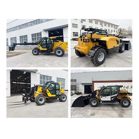 Heavy-Duty Telescopic Handler with Proportional Braking, Versatile Telescopic Boom Handler for Industrial Sites, 4WD Mobile Telehandler Forklift with Load Moment Indicator, Easy Maintenance in Saudi Arabia