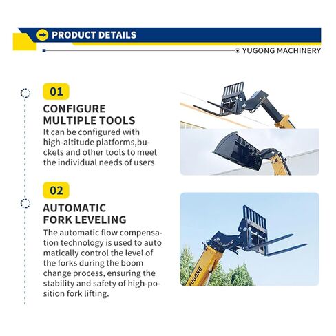 Industrial Telescopic Handler Forklift with Load Moment System | 4WD Mobile Telescopic Boom Handler for Agriculture | Heavy-Duty Telehandler with Joystick Control & Automatic Fork Leveling in Saudi Arabia