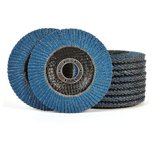 10 Pack 4.5" x 7/8" Premium Zirconia Flap Disc, 40 Grit Type 29，4 1/2 for Angle Grinder， Flap Sanding Disc for Stainless Steel，Metal, Wood in Saudi Arabia