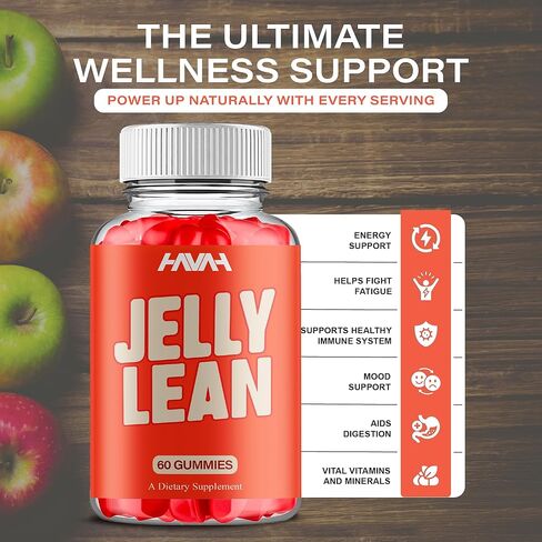 Jelly Lean Gummies، Jelly Lean أقصى قوة مكملة لدعم الصحة والعافية بشكل عام، JellyLean Keto ACV وملحق دعم إدارة الصحة العامة (3 عبوات - 180 علكة) in Kuwait