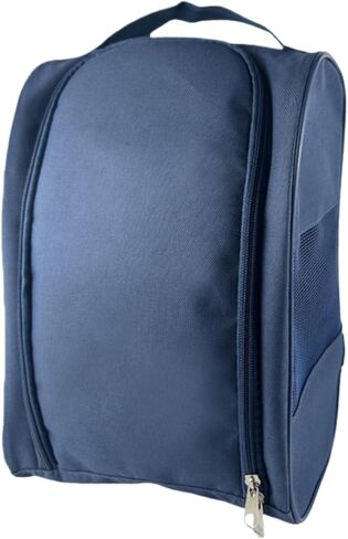 قطعتان من حقيبة أحذية الجولف للسفر، حقيبة حمل أحذية رياضية بسحاب للاستخدام الخارجي مع تهوية، حقيبة تخزين أحذية واقية للرجال والنساء (قطعتان - أسود) in Kuwait