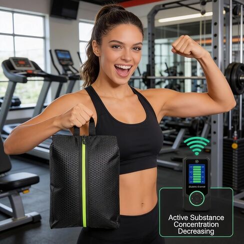 حقيبة أحذية مقاومة للرائحة، حقيبة أحذية مقاومة للرائحة للسفر مع الفحم المنشط مثالية لألعاب كرة القدم الرياضية والجولف والجيم والبيسبول (S1-43) in Kuwait