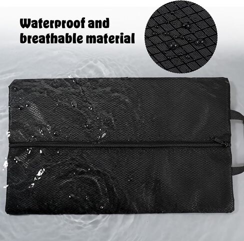 Shoe Bag Odor Smell Proof Shoe Bags Water-Resistant Travel Friendly Shoes Bag with Zipper Absorbing Foldable Water-Resistant Shoes Pouch for Men Women Gym Spikes Golf Baseball in Saudi Arabia