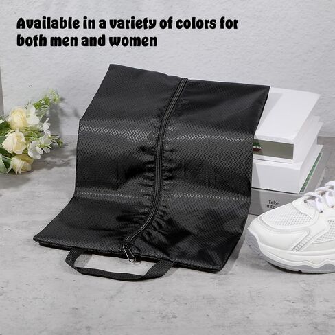 Shoe Bag Odor Smell Proof Shoe Bags Water-Resistant Travel Friendly Shoes Bag with Zipper Absorbing Foldable Water-Resistant Shoes Pouch for Men Women Gym Spikes Golf Baseball in Saudi Arabia
