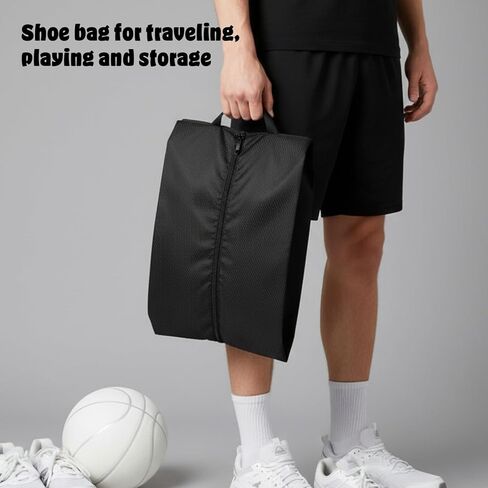 Shoe Bag Odor Smell Proof Shoe Bags Water-Resistant Travel Friendly Shoes Bag with Zipper Absorbing Foldable Water-Resistant Shoes Pouch for Men Women Gym Spikes Golf Baseball in Saudi Arabia