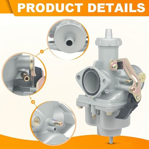 Triumilynn Carburetor Replacement for Honda ATC185 ATC185S ATC200 ATC200E ATC200ES Big Red ATC200S ATC200M Carb Carburateur with Fuel Line Filter in Kuwait