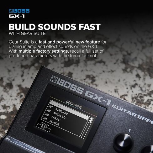 بوس جي اكس-1 | معالج تأثيرات الجيتار المحمول للغاية | مليئة بالمضخمات والمؤثرات المميزة | محرك الصوت AIRD المتميز | مثالية لعازفي الجيتار المبتدئين | اتصال بلوتوث | خيارات طاقة متعددة الاستخدامات in Kuwait