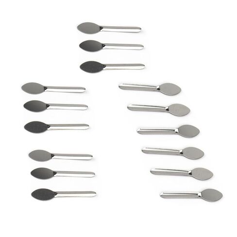 15 Pack Empty Capsule Filling Kit Mini Spoon Metal Medicine Spoon Shovel Scoop Micro Lab Spoons for Empty Capsules Filling Machine Kit Vegetarian Bundle Vegan Gelatin Capsule Pills Filler in Kuwait