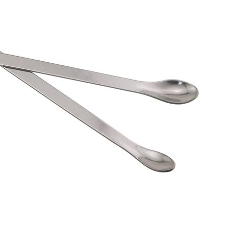 5PCS 20CM Stainless Steel Double Ended Laboratory Sampling Spoons Micro Sampling Spoons Silver Powder Mixing Spatulas Fillers for Material Transfer Chemical Subdivision in Saudi Arabia