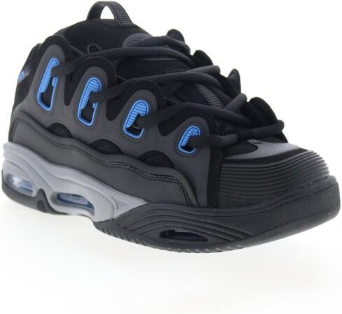 حذاء تزلج Osiris D3 2001 للرجال، أسود/رمادي/أزرق، 10.5 in Kuwait