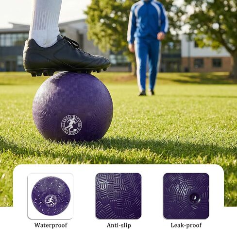 9 Inch Playground Ball Dodgeball Balls Kickball, Pack of 6, 4 Square Balls Dodge Balls for Kids, Kickballs Handball for Indoor Outdoor Games, Includes Pump in Saudi Arabia