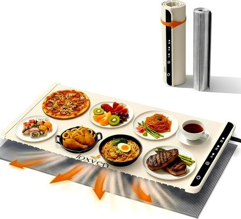 Extra Large Warming Mat for Food (36x15 Inch) with 6 Temperature Levels, Timer, Child Lock Safety and Heat Resistant Pad –Food Warming Mat for Buffets, Chafing Dishes, Parties and Everyday Use in Saudi Arabia