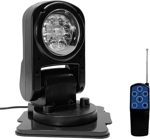 أضواء كاشفة للتحكم عن بعد للشاحنة، ضوء بحث LED يدور 360 درجة، إرجاع تلقائي قابل للطي، ضوء بقعة بحرية لاسلكي للقوارب على الطرق الوعرة SUV، 12 فولت 24 فولت in Saudi Arabia