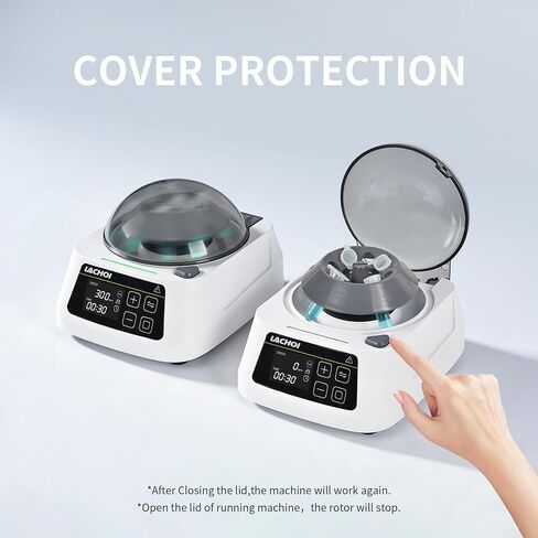 جهاز طرد مركزي صغير LCD 1000-10000 دورة في الدقيقة 5600 × جم RCF لآلة الطرد المركزي للأنابيب الدقيقة صغير مع دوارين لأنابيب 8 × 0.2/0.5/1.5/2 مل وشرائط PCR 2 × 8 × 0.2 مل in Kuwait