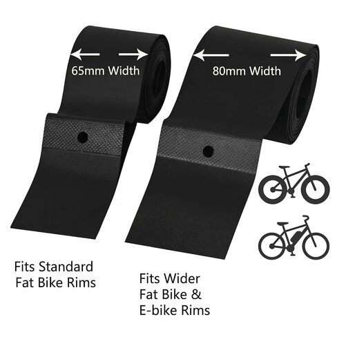 2Pcs - 26" Inch - Rim Strip - 80mm Width - Rim Tape - 0.6mm Thickness - Fat Tire Liner - Nylon Inner - Tube Cushion Protector - Anti Puncture for Bikes - Green in Saudi Arabia