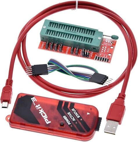 PICKIT3 Programmer + PIC ICD2 PIC Kit 2/3 Programming Adapter Universal Programmer Seat FZ0508, 500203896 in Saudi Arabia
