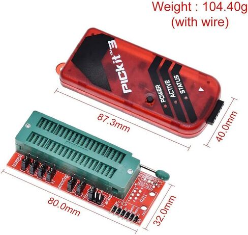 PICKIT3 Programmer + PIC ICD2 PIC Kit 2/3 Programming Adapter Universal Programmer Seat FZ0508, 500203896 in Saudi Arabia