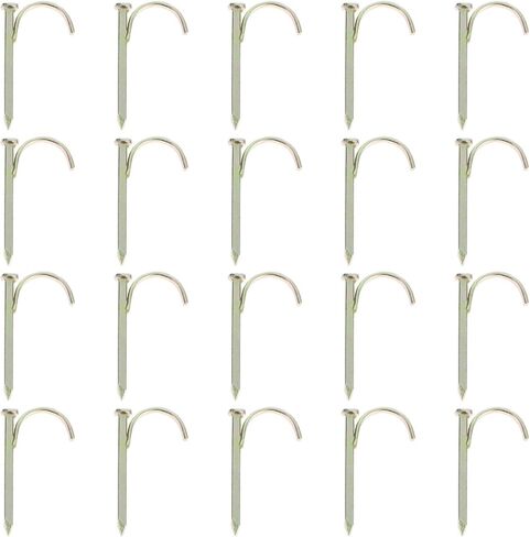 Ciieeo 20pcs Water Pipe Fixed Stakes 0.52in Thickened Grounding Nails Water Hose Clamp Fasteners for Garden Irrigation Pipe Routing in Saudi Arabia