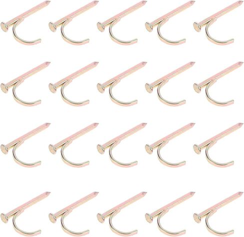 20pcs Water Pipe Fasteners Thickened Ground Stakes with Steel Nails for Garden Hose Fixing, 0.52in Water Clamp Hooks for Outdoor Pipe Routing and Securing in Saudi Arabia
