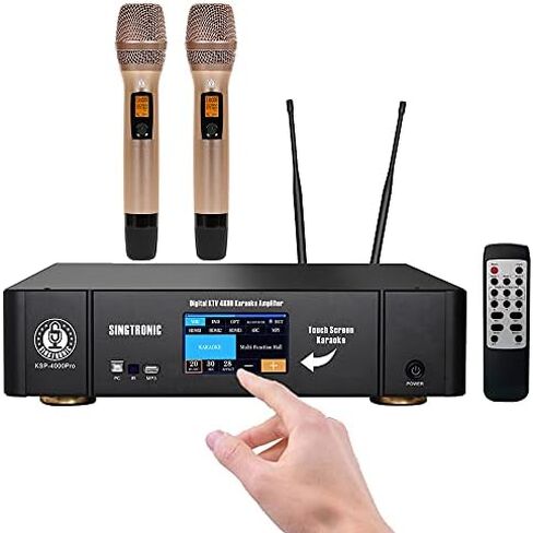 SINGTRONIC حزمة نظام الكاريوكي الاحترافية الكاملة بقدرة 4000 واط وأغاني YouTube المجانية غير المحدودة in Kuwait