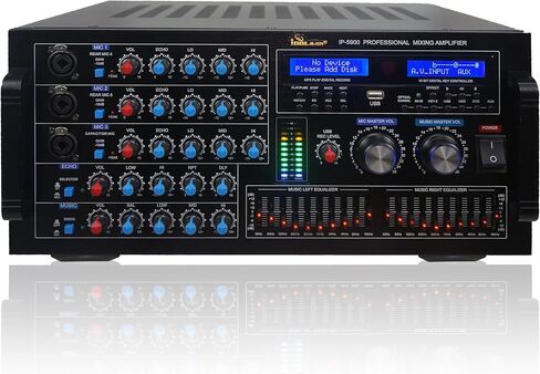 IDOLmain IP-5900 Professional 6000W Karaoke Mixing Amplifier/w Echo & Delay Control, Optical/HDMI Inputs New in Saudi Arabia