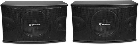 Rockville KPS10 Bundle: (2) 10-in 1200-Watt 3-Way Karaoke Speakers, Wall Brackets, MDF Enclosure, RPW20 Adjustable Wall Mount Brackets, RVSSA1 35mm Speaker Pole Adapter Bracket, 4-Items in Saudi Arabia
