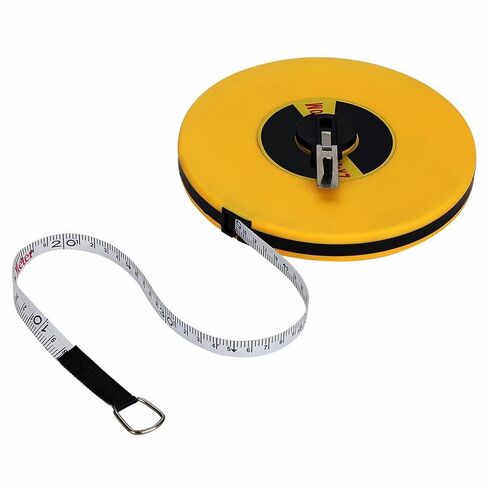 Tape Measures 50 Meters Fibreglass Measuring Ruler Long Tape Measure Tools Household 50m Leather Box Fiber Tool in Saudi Arabia