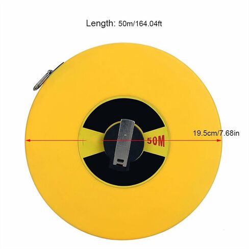 Tape Measures 50 Meters Fibreglass Measuring Ruler Long Tape Measure Tools Household 50m Leather Box Fiber Tool in Saudi Arabia