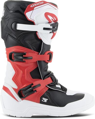 Alpinestars 2014024-2030-3: Boots Youth Tech 3S WHT/BLK/BT Red SZ 3 in Kuwait