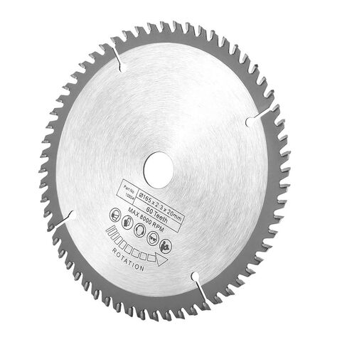 165mm Circular Saw 60 Teeth Professional Tungsten Carbide Wood Cutting Silver High Speed Steel Construction for Wood Metal Plastic Cutting Durable Precise Labor Saving in Saudi Arabia