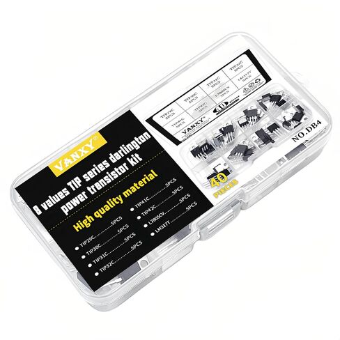 40PCS 8Values TIP29C TIP30C TIP31C TIP32C TIP41C TIP42C L7805CV LM317T Power BJT Bipolar Junction Transistor Kits in Kuwait