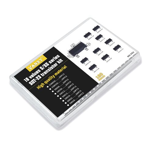 9Values 180Pcs SOT-23 SMD Transistor Kit SS8050 SS8550 S8050 S8550 S9012 S9013 S9014 S9015 S9018 Surface Mount Transistor in Kuwait