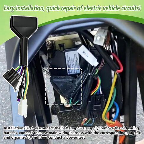Ebike Controller Main Line Wire Harness Assembly Fit for Tuttio Soleil01 Ebike, Compatible with M Button Display, Electric Bicycle Controller Cable Replacement in Saudi Arabia