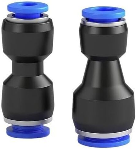 3Pcs Blue Pneumatic Trachea Straight Through Quick Plug PU4/6/8/12/14/16mm Hose Connector Quick Air Pump Component(PG12-10(Blue)) in Saudi Arabia