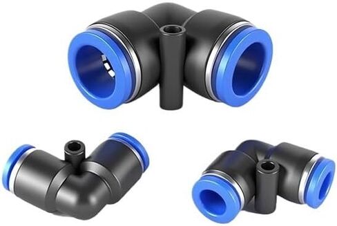 3 قطعة أنبوب هواء هوائي أزرق الكوع التوصيل السريع Pv4/6/8/12/14/16 مللي متر خرطوم مشترك عنصر مضخة الهواء السريع (Pv6 (أزرق)) in Kuwait