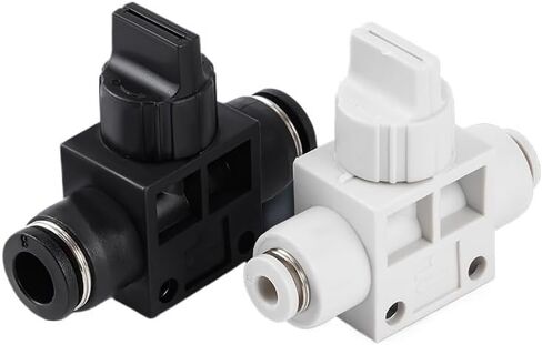 قطعتان من صمام تخفيض الضغط الهوائي، مفتاح HVFF، خط أنابيب صمام يدوي هوائي، وصلة أنبوب هواء هوائي، موصل سريع هوائي (WhiteHVFF10) in Kuwait