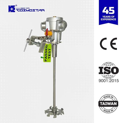 COSMOSTAR 5 Gallon Pneumatic Agitator Clamp Mount Tank Barrel Drum Mixer | Pneumatic Bracket Mixer, Paint Stirring Machine Bracket Air Agitator Paint Mix Tool, Paint Agitator, Paint Mixing Machine in Saudi Arabia