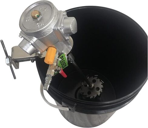 COSMOSTAR 5 Gallon Pneumatic Agitator Clamp Mount Tank Barrel Drum Mixer | Pneumatic Bracket Mixer, Paint Stirring Machine Bracket Air Agitator Paint Mix Tool, Paint Agitator, Paint Mixing Machine in Saudi Arabia