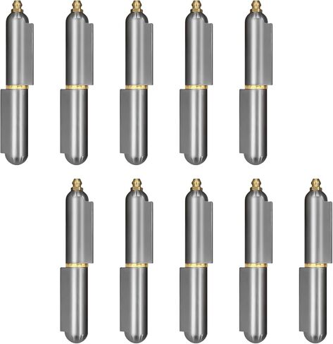 10pcs 4in Weld On Hinges Weldable Hinges Bullet Hinges Weld On BBQ Smoker Bullet Weld On Weld-On-Hinges BBQ Smoker Bullet Weld On Bullet Hinge Heavy Duty for Swing Door Trailer Ramp in Kuwait