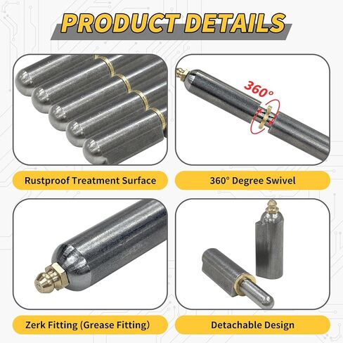 10pcs 4in Weld On Hinges Weldable Hinges Bullet Hinges Weld On BBQ Smoker Bullet Weld On Weld-On-Hinges BBQ Smoker Bullet Weld On Bullet Hinge Heavy Duty for Swing Door Trailer Ramp in Kuwait