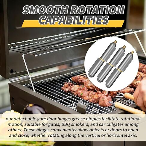 10pcs 4in Weld On Hinges Weldable Hinges Bullet Hinges Weld On BBQ Smoker Bullet Weld On Weld-On-Hinges BBQ Smoker Bullet Weld On Bullet Hinge Heavy Duty for Swing Door Trailer Ramp in Kuwait