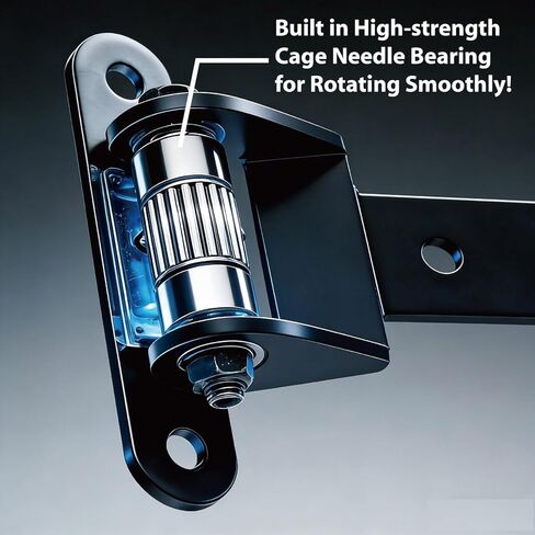 مسمار شديد التحمل على اللحام على محمل أسطواني مكرنك بمفصلات حزام مقاس 13 بوصة لبوابة سياج معدني خشبي ثقيل كبير وباب جراج يصل إلى 1100 رطل، حجم كبير بمفصلة تشحيم دوران 180 درجة (عبوتان) in Kuwait