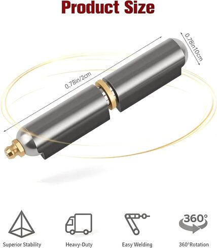 6 قطع من مفصلات الرصاص شديدة التحمل مقاس 4 بوصات، قطع غيار مفصلات أسطوانية قابلة للحام للبوابة المعدنية، وباب التأرجح ومنحدر المقطورة in Kuwait